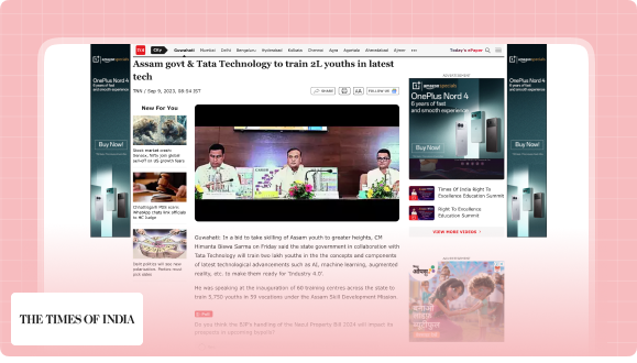 Assam govt & Tata Technology to train 2L youths in latest tech